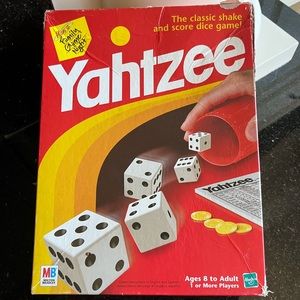 Vintage 1998 Yahtzee Dice Game Milton Bradley Hasbro